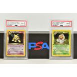 A QUANTITY OF PSA GRADED POKEMON 1ST EDITION TEAM ROCKET SET CARDS, assorted cards between numbers 1
