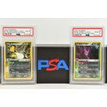 A QUANTITY OF PSA GRADED POKEMON EX TEAM ROCKET RETURNS AND EX RUBY & SAPPHIRE SET CARDS, all are