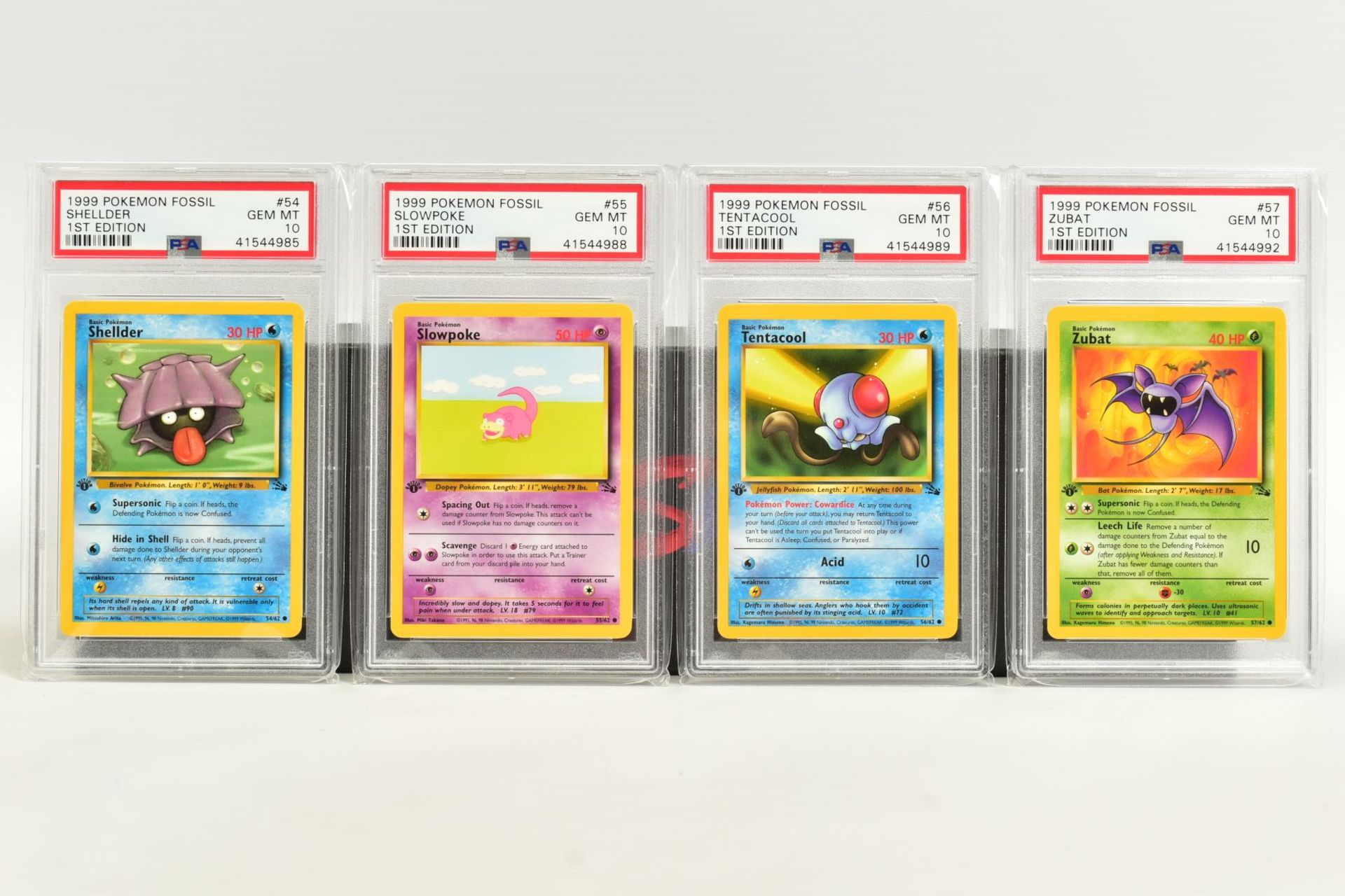 A QUANTITY OF PSA GRADED POKEMON 1ST EDITION FOSSIL SET CARDS, cards number 36 to 62 and Kabuto - Image 6 of 8