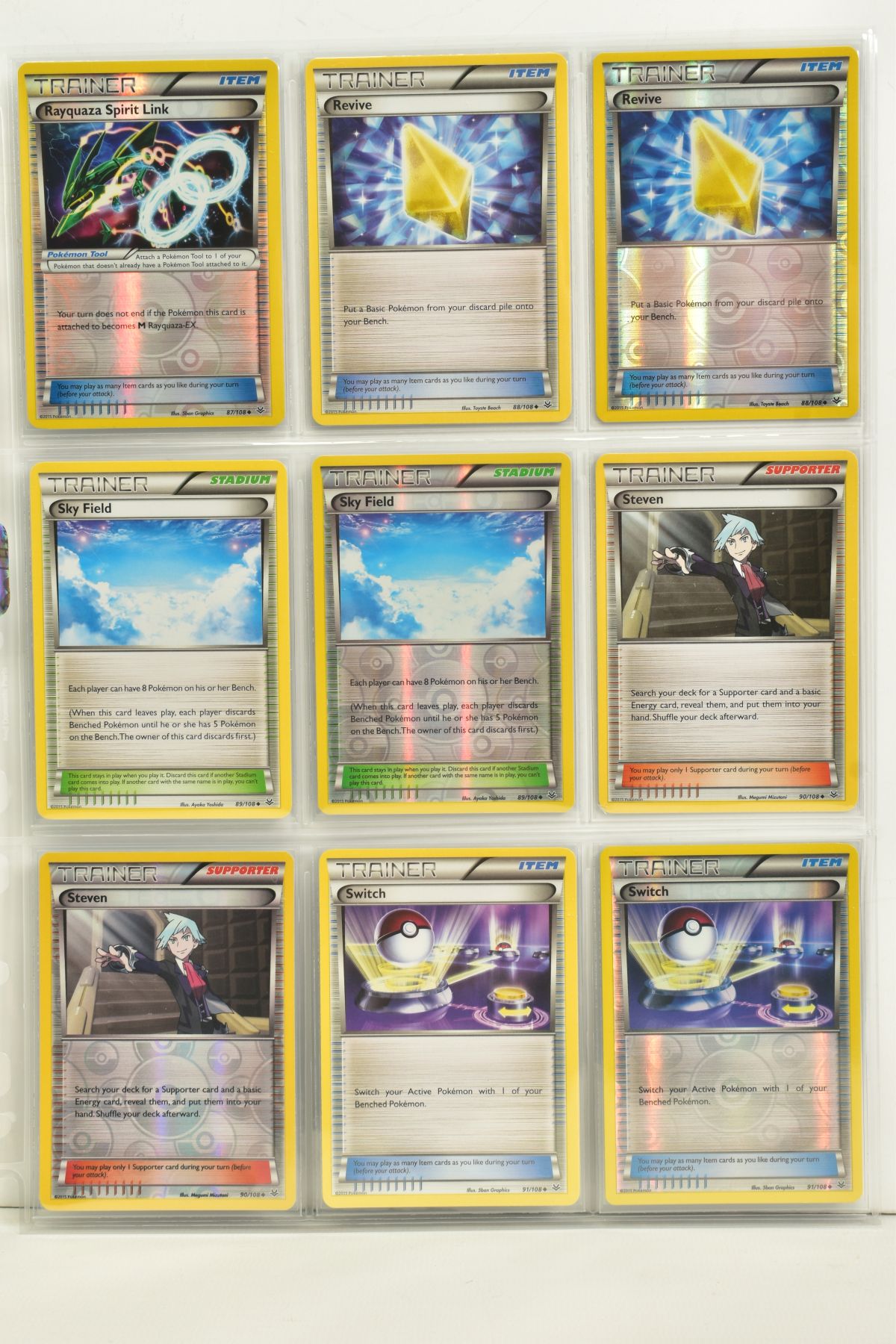 A COLLECTION OF ASSORTED POKEMON CARDS, to include complete master sets of XY Breakpoint, XY Roaring - Image 83 of 108