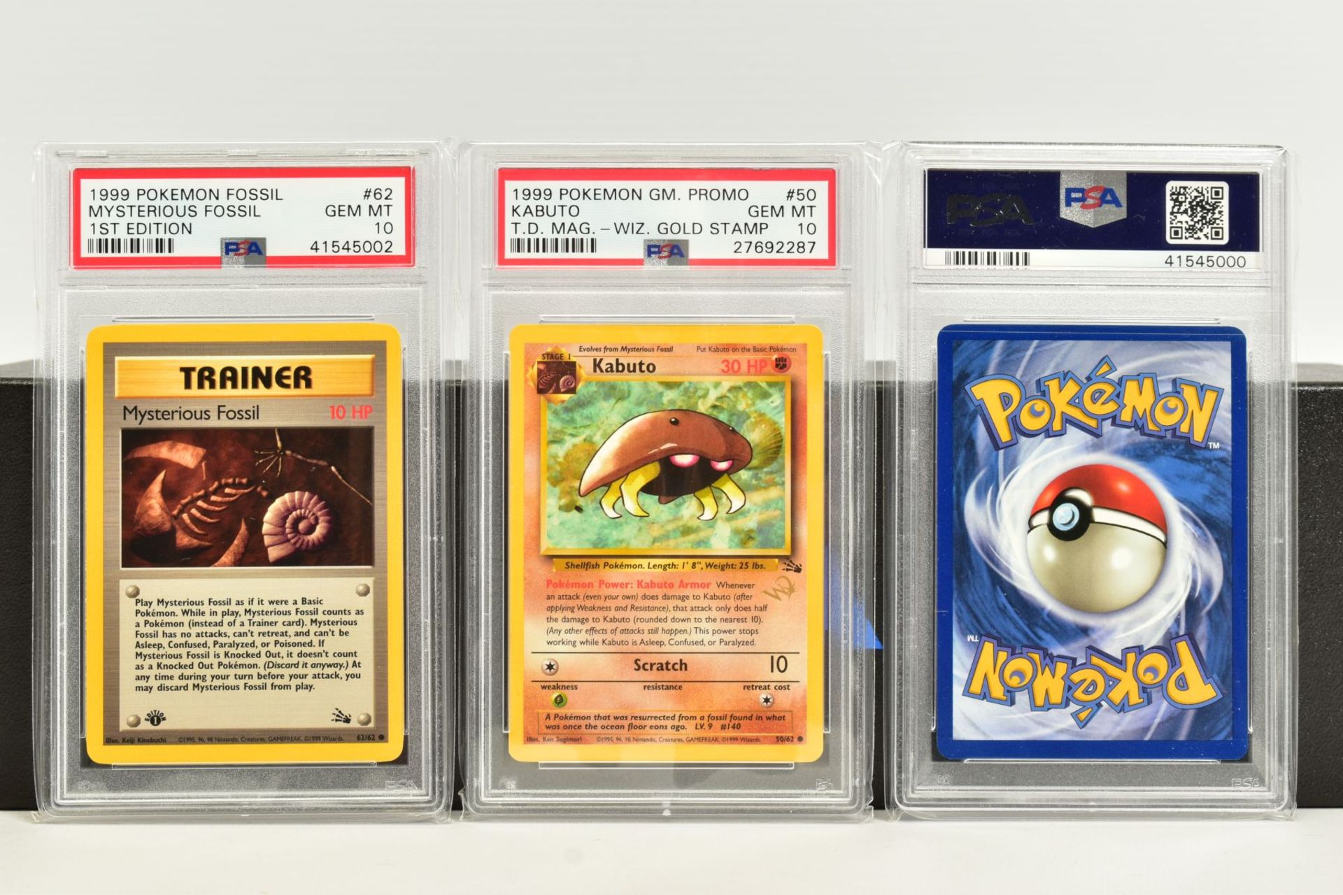 A QUANTITY OF PSA GRADED POKEMON 1ST EDITION FOSSIL SET CARDS, cards number 36 to 62 and Kabuto - Image 8 of 8