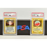 A QUANTITY OF PSA GRADED POKEMON 1ST EDITION JUNGLE SET NO SYMBOL ERROR AND PROMO CARDS, all are