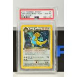 A PSA GRADED POKEMON 1ST EDITION TEAM ROCKET SET DARK DRAGONITE HOLO CARD, (5/82), graded GEM MINT