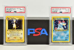 A QUANTITY OF PSA GRADED POKEMON 1ST EDITION NEO GENESIS SET CARDS, all are graded GEM MINT 10 and