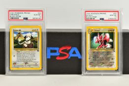 A QUANTITY OF PSA GRADED WIZARDS OF THE COAST POKEMON BLACK STAR PROMO CARDS, all date from 2000