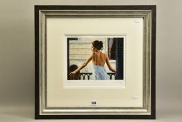 FABIAN PEREZ (ARGENTINA 1967) 'BALCONY AT BUENOS AIRES II' a limited edition print depicting a