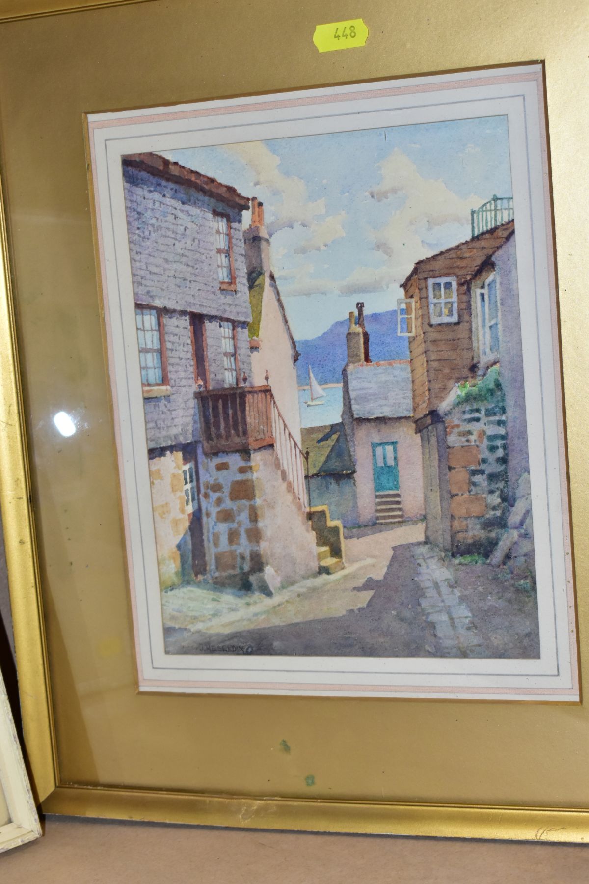 JAMES MARSHALL HESELDIN (1887-1969), three watercolours depicting Cornish villages, signed to bottom - Image 2 of 7