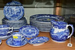 A QUANTITY OF MODERN SPODE ITALIAN SPODE DESIGN DINNER WARES, comprising an 11cm high jug, two small