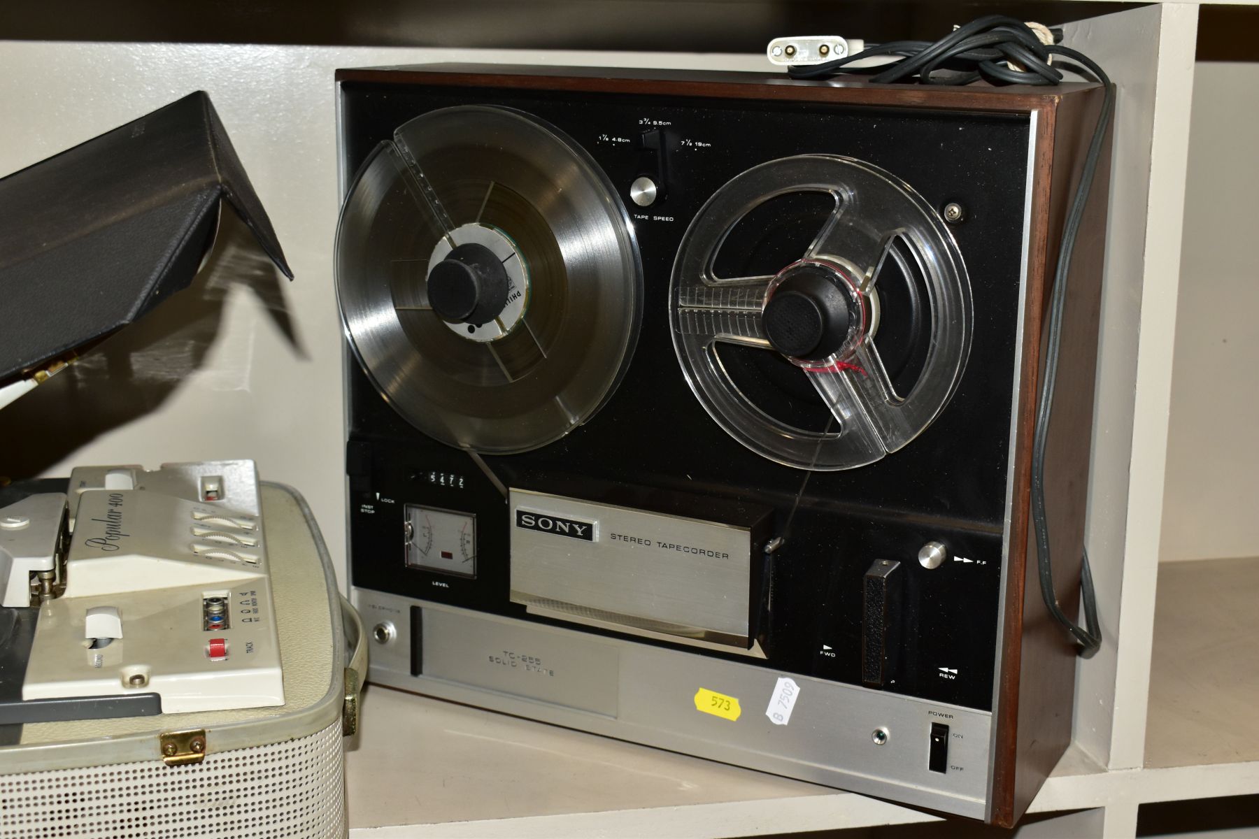 A SONY TC-255 SOLID STATE REEL TO REEL TAPE RECORDER, together with an Elizabethan Popular 400 - Image 2 of 7