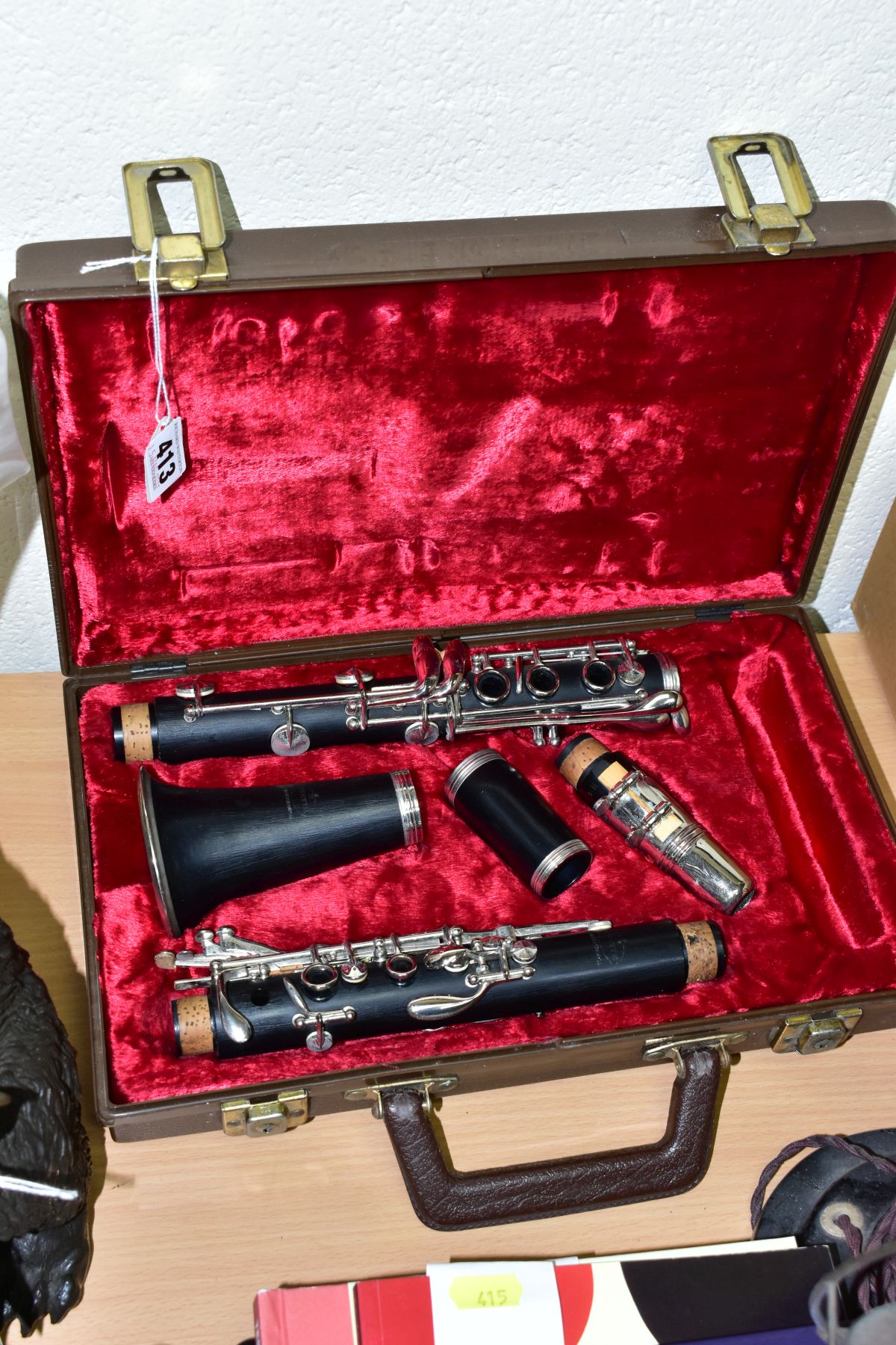 A CASED BUFFET CRAMPON EVETTE EBONITE CLARINET, serial number 177079, (missing reeds in case) ( - Image 2 of 5