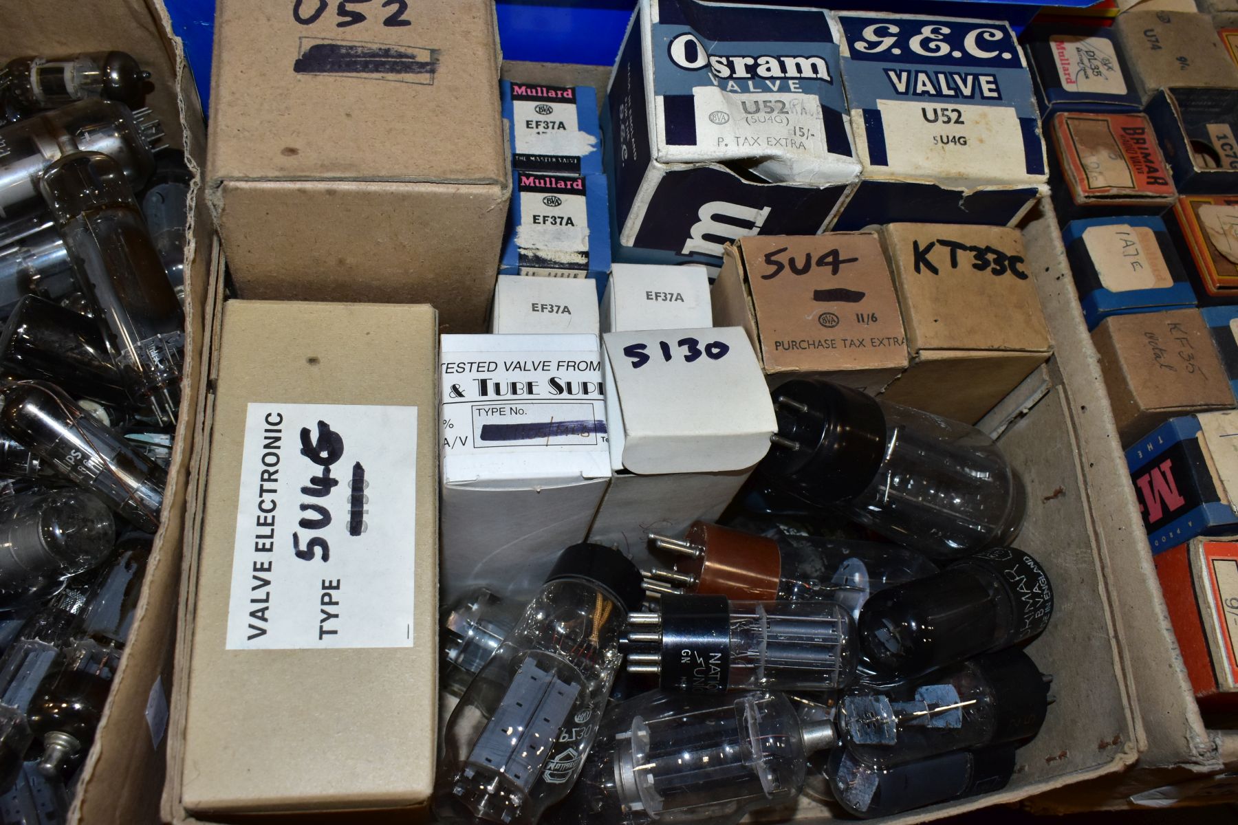 SIX BOXES OF BOXED AND LOOSE RADIO VALVES, boxes include Osram, Marconi, GEC, Brimar, Philco, - Image 3 of 9