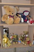 A COLLECTION OF MODERN COLLECTORS BEARS AND SOFT TOYS, AND BOXED COLLECTORS DOLL, including a
