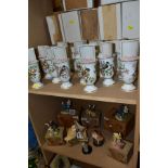 A GROUP OF ORNAMENTS AND COLLECTORS MAZAGRIN CUPS, comprising a Border Fine Arts Sculpture 'The Barn