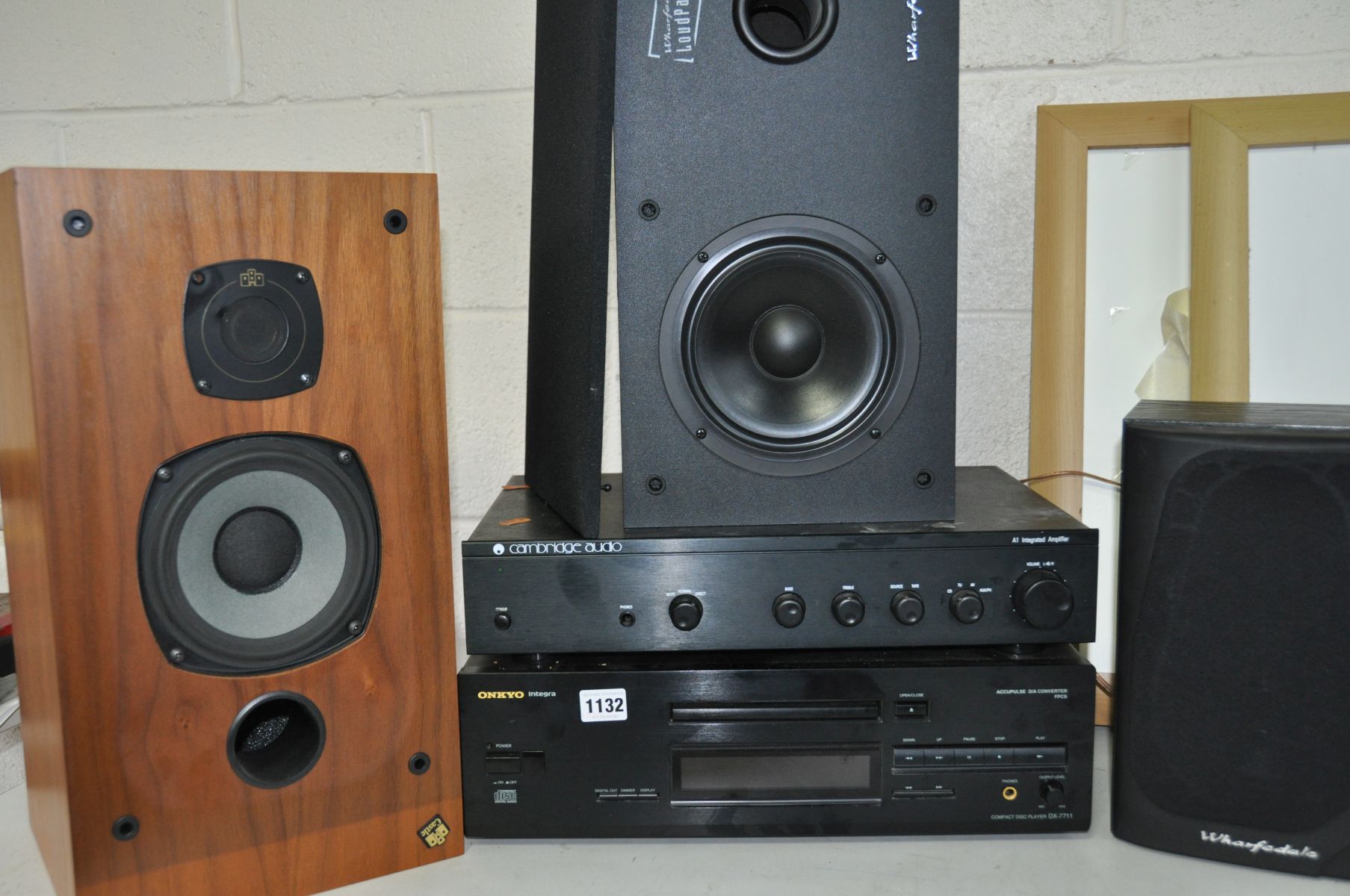 AN ONKYO INTEGRA DX-7711 CD PLAYER, Cambridge Audio a1 integrated amplifier, a pair of Castle - Image 2 of 3