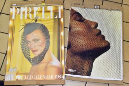 PIRELLI CALENDARS, two Pirelli calendars of significance, the 1985 calendar is the 1st one printed
