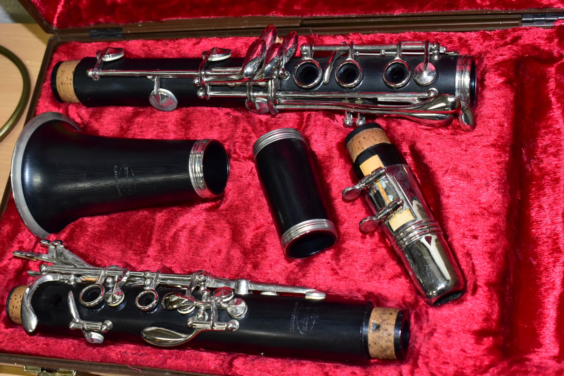 A CASED BUFFET CRAMPON EVETTE EBONITE CLARINET, serial number 177079, (missing reeds in case) ( - Image 4 of 5