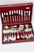 A CANTEEN OF CUTLERY, to include some marked 'Arthur Price', EPNS or Sheffield plate knives,