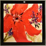 DANIELLE O'CONNOR AKIYAMA (CANADA 1957) 'JOURNEY I' a limited edition print of blossoms 21/195