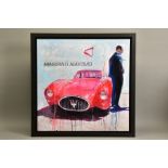 MARKUS HAUB (GERMAN 1972) 'MASERATI A6GCS/53', a red Italian sports car with male figure beside,