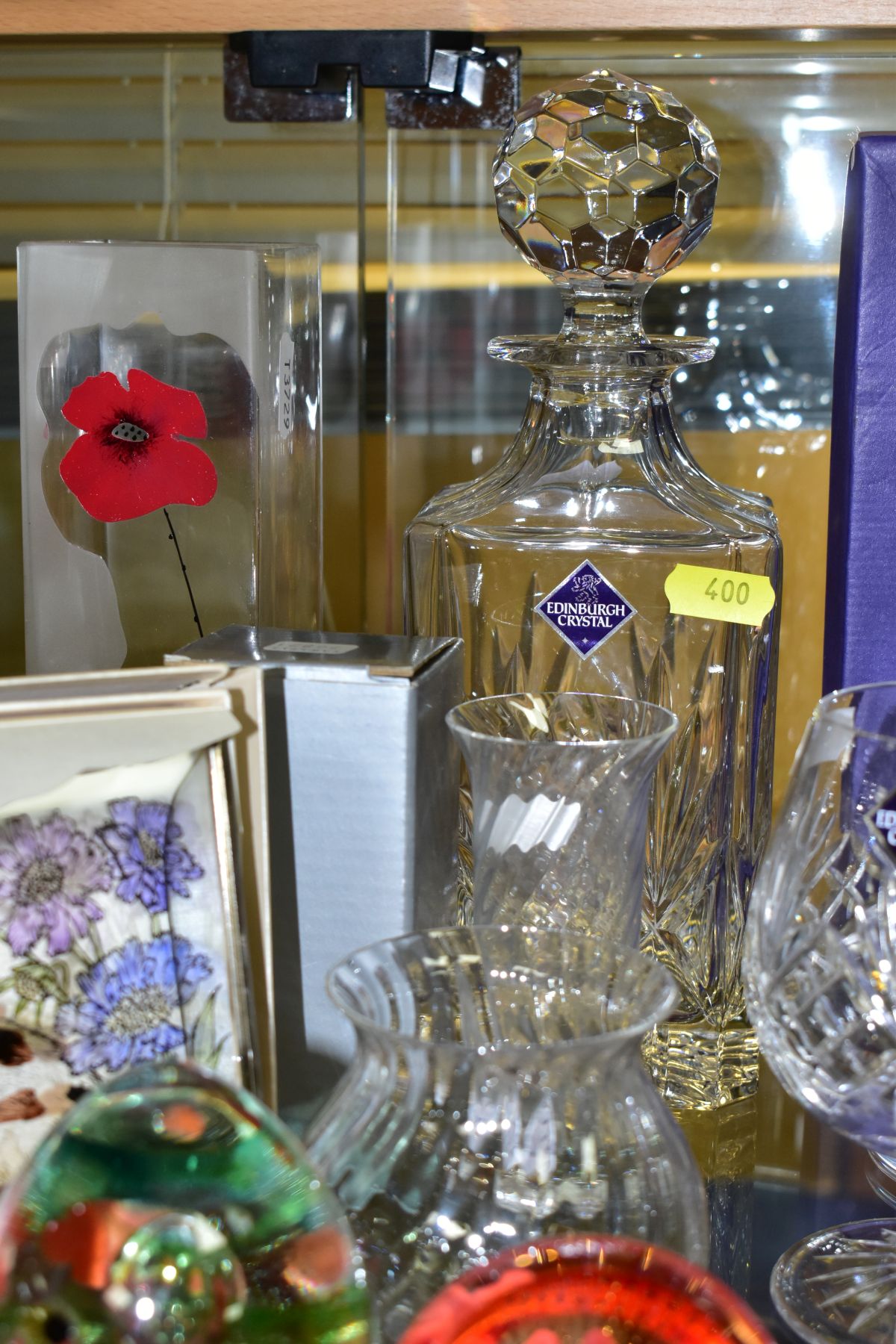 A SMALL QUANTITY OF MODERN GLASSWARE, including Caithness 'Red Poppy' and 'Poppy Meadow' - Image 7 of 7