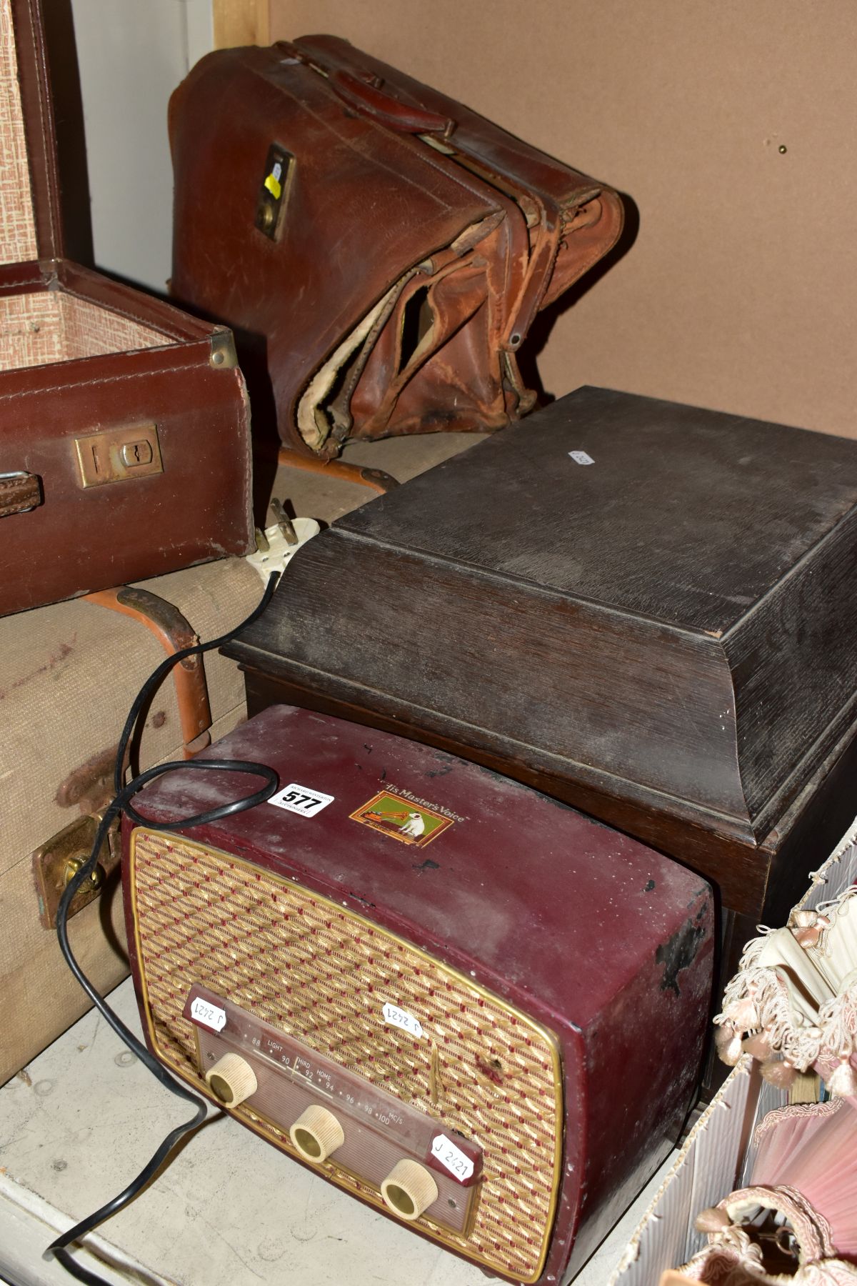 SUNDRY ITEMS etc to include a HMV gramophone, winds and runs, HMV 1375 radio, various 1970's radios, - Image 6 of 9