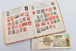 SMALL JUNIOR TYPE COLLECTION IN 'FANFAVE' ALBUM, together with a small early 20th Century 'Souvenirs