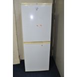 A FRIDGEMASTER FRIDGE FREEZER 56cm wide 144cm high (PAT pass and working @ 5 and -18 degrees)