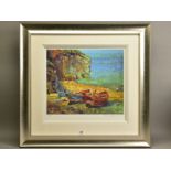 ROLF HARRIS (AUSTRALIA 1930), 'FIGURES ON THE BEACH, CORNWALL', a limited edition print, signed to