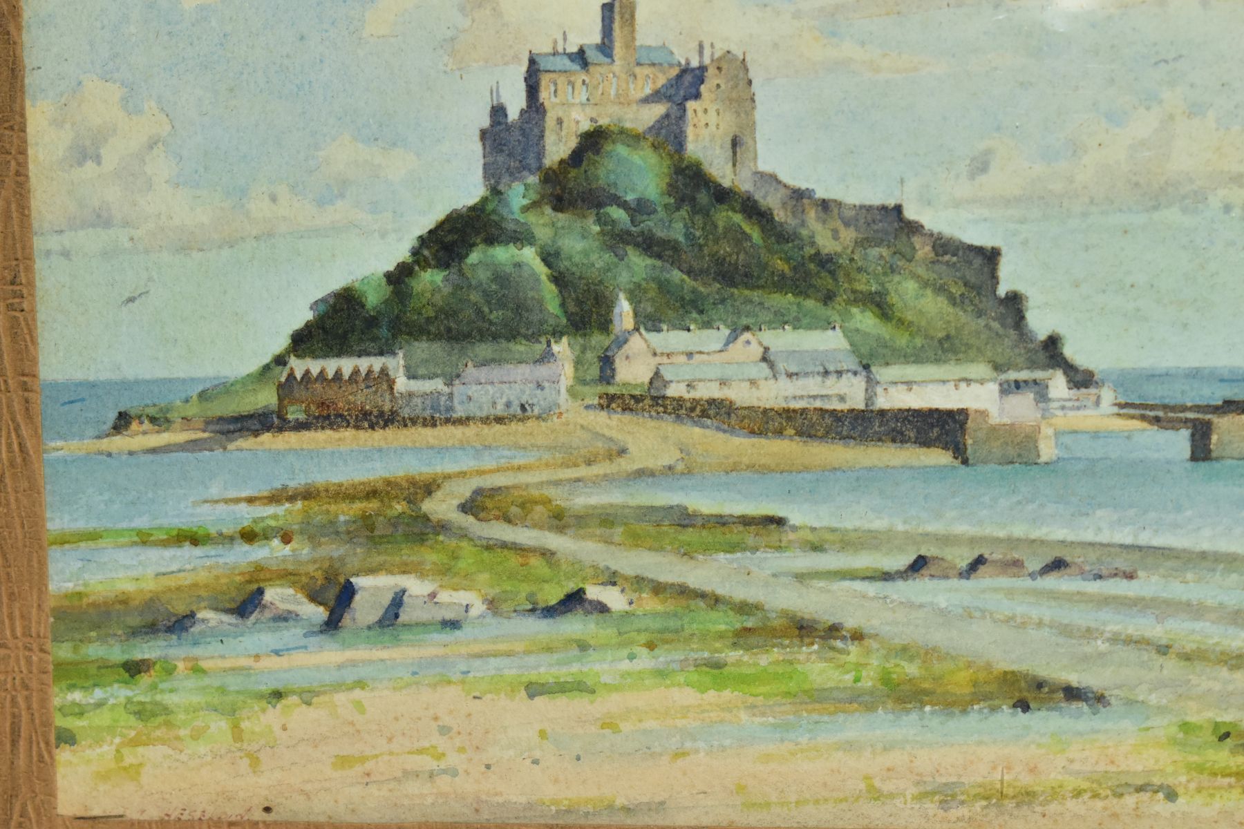 JAMES MARSHALL HESELDIN (1887-1969), three watercolours depicting Cornish landscapes including St. - Image 6 of 6