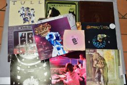NINETEEN LP'S AND A SINGLE BY JETHRO TULL, including two copies of Living in the Past, Crest of a
