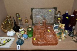 VARIOUS ATOMISERS/SCENT BOTTLES AND OTHER DRESSING TABLE ITEMS, ETC, to include Caithness, a boxed