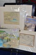 JAMES MARSHALL HESELDIN (1887-1969) pastels and working sketches from The Studio Sale of 1998,