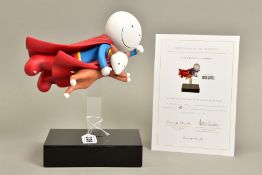 DOUG HYDE (BRITISH 1972) 'IS IT A BIRD, IS IT A PLANE?' an export edition sculpture of a boy and dog