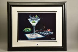 MICHAEL GODARD (AMERICAN CONTEMPORARY) 'OLIVE PARTY', a limited edition print of two olives having