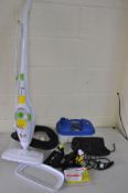 A MORPHY RICHARDS 12IN1 STEAM CLEANER together with an earlex wallpaper stripper (PAT pass and