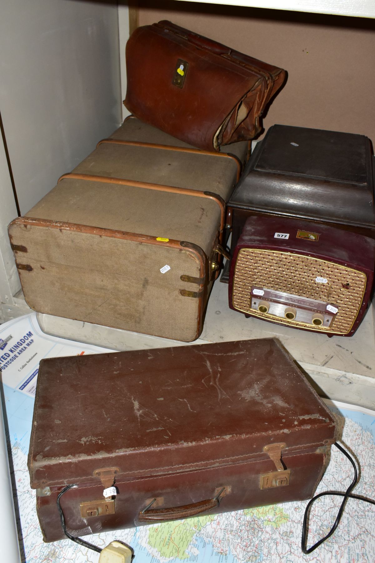 SUNDRY ITEMS etc to include a HMV gramophone, winds and runs, HMV 1375 radio, various 1970's radios, - Image 8 of 9