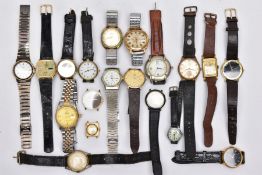 A BOX OF ASSORTED LADIES AND GENTS WRISTWATCHES, to include pieces such as a gents 'Sekonda' watch
