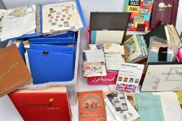 A LARGE MAINLY USED COLLECTION OF WORLDWIDE STAMPS in numerous albums and loose in packets,