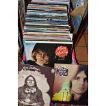 A TRAY CONTAINING OVER ONE HUNDRED AND FORTY LP'S AND 12'' SINGLES including PFM, Duffy Power, The