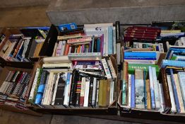 SIX BOXES OF BOOKS, subjects include art, cookery, biographies, Kenneth Macmillan, Richard Eyre,