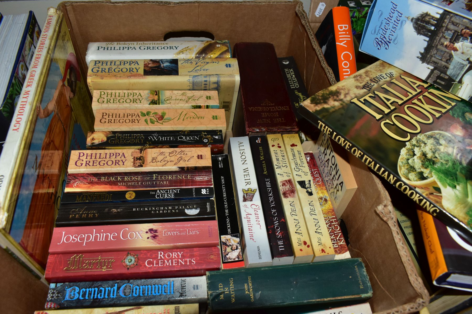 BOOKS, DVD'S AND GAMES, five boxes containing a miscellaneous assortment of books (encyclopedic, - Image 7 of 11