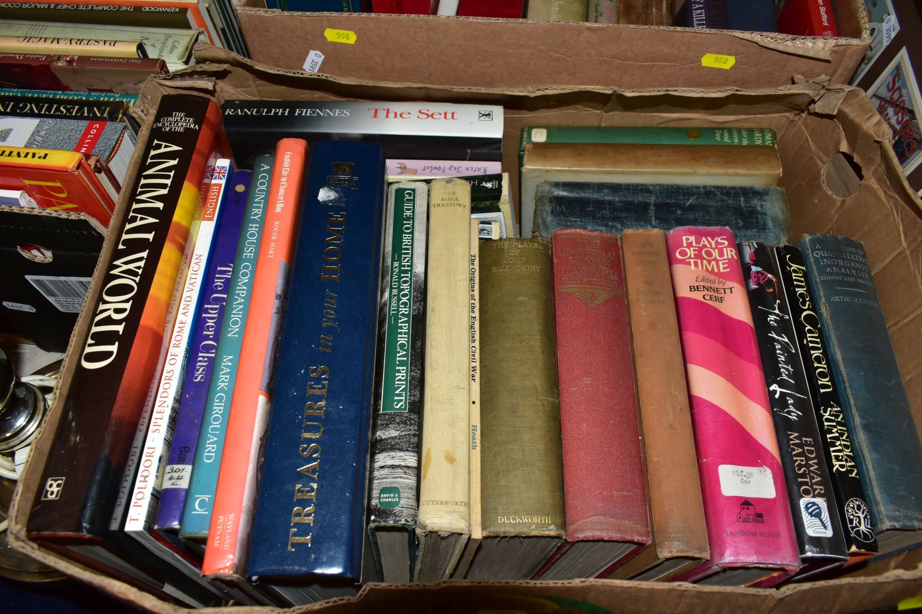 BOOKS, DVD'S AND GAMES, five boxes containing a miscellaneous assortment of books (encyclopedic, - Image 9 of 11