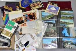 POSTCARDS, STAMPS AND PENNANTS, a collection of two hundred and forty four modern (mid 20th Century)