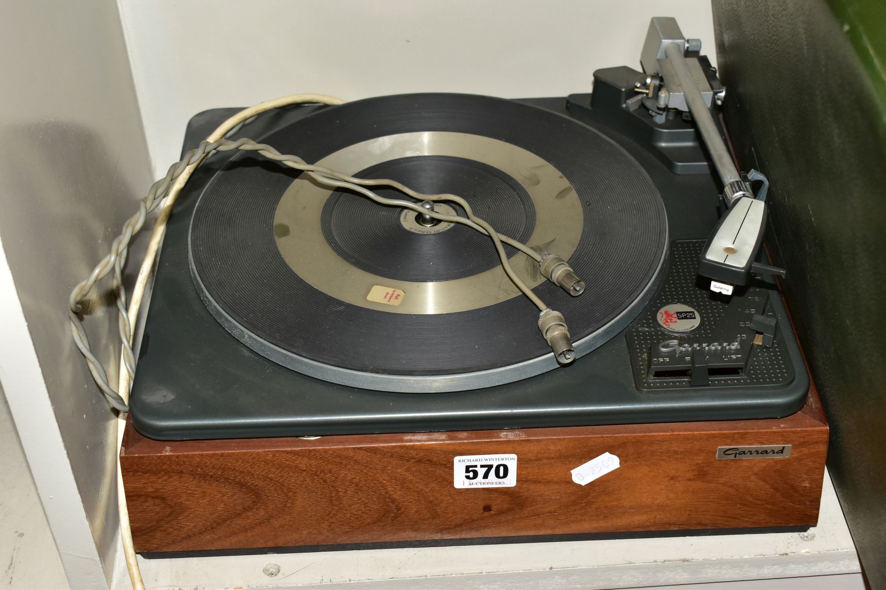 A GARRARD LABORATORY SERIES SINGLE RECORD PLAYER SP25, no plug, not PAT tested, together with a - Image 2 of 5