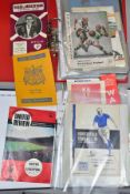 FOOTBALL PROGRAMMES: a collection of International, European and Domestic Football Programmes from