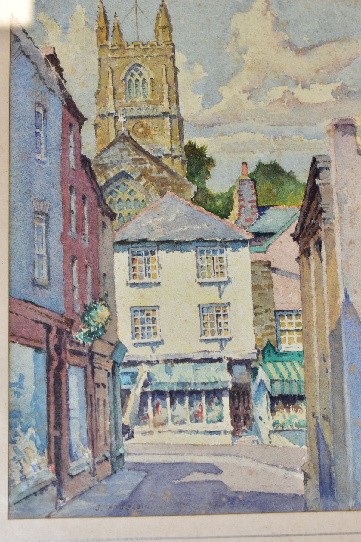 JAMES MARSHALL HESELDIN (1887-1969), two watercolours depicting Cornish coastal villages, signed - Image 3 of 9