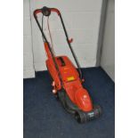 A FLYMO RE320 ELECTRIC LAWN MOWER with grass box (PAT pass and working)