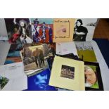 A COLLECTION OF THIRTY ONE LP'S OF FOLK MUSIC including Van Morrison, Joni Mitchell, Bob Dylan and