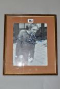 JOHNNY ROTTEN, a framed signed photograph of the Sex Pistols/PIL singer