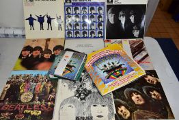 A COLLECTION OF SEVENTEEN LP'S, AN EP AND ELEVEN SINGLES BY THE BEATLES and attributing artists